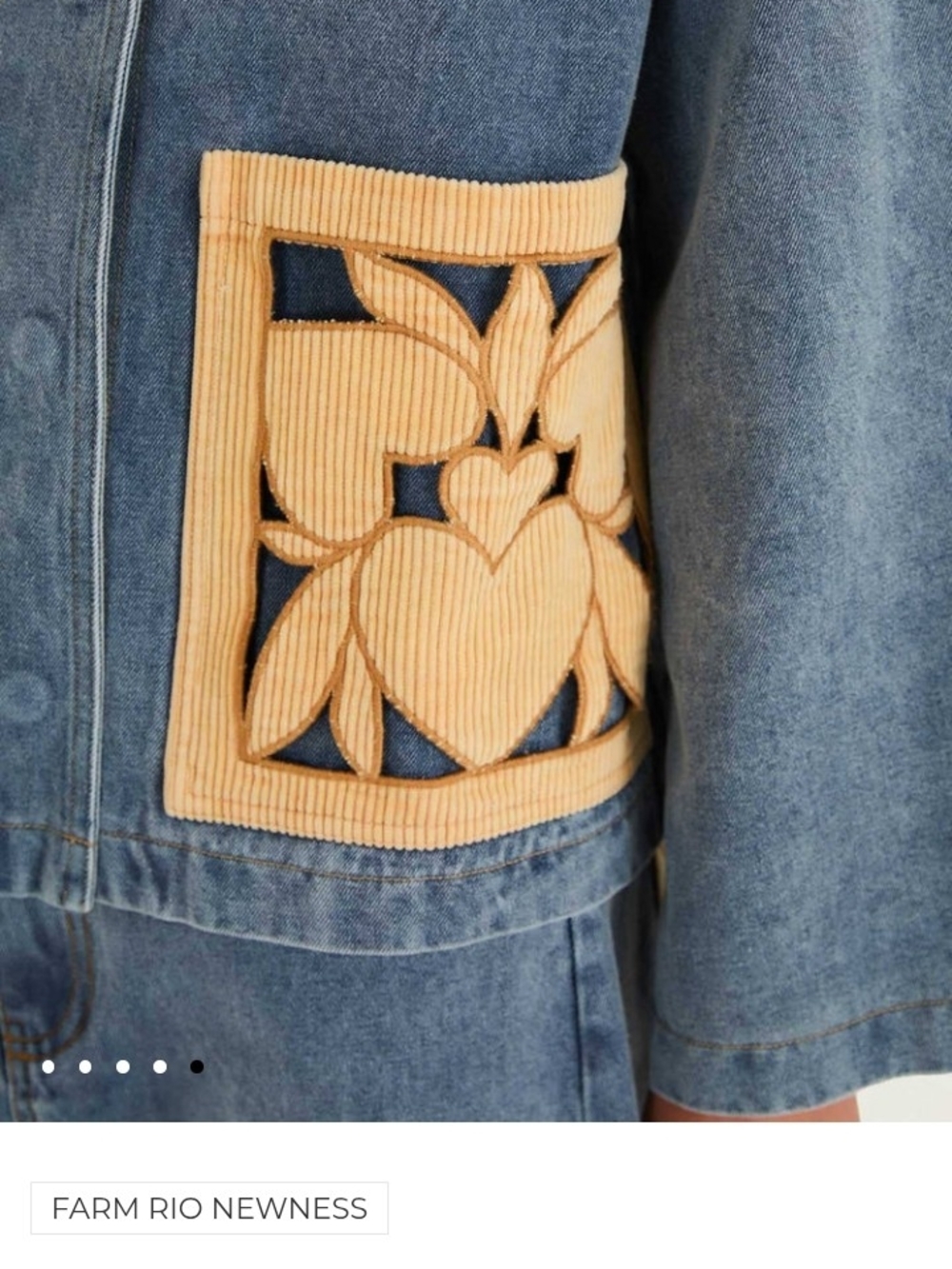 Farm Rio Denim Richelieu Barn Jacket - Picture 9 of 9